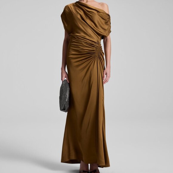 A.L.C. Penny Satin Maxi Dress - Picture 6 of 8